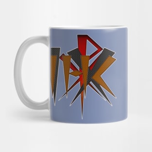 Christogram IHS, IX, Red Chi Rho Alternate Font Mug